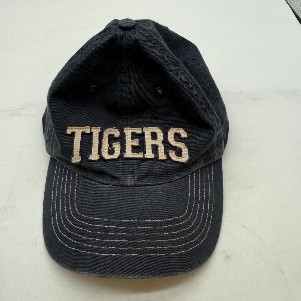 Detroit Tigers MLB Baseball Hat Twins Enterprise Navy Blue Cotton Strapback Cap